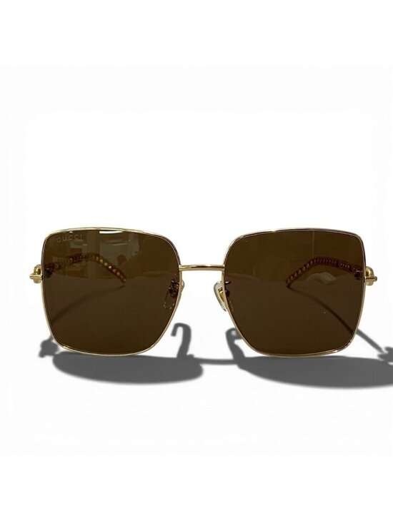 Gucci Gold Metal Sunglasses Eyewear main image 9